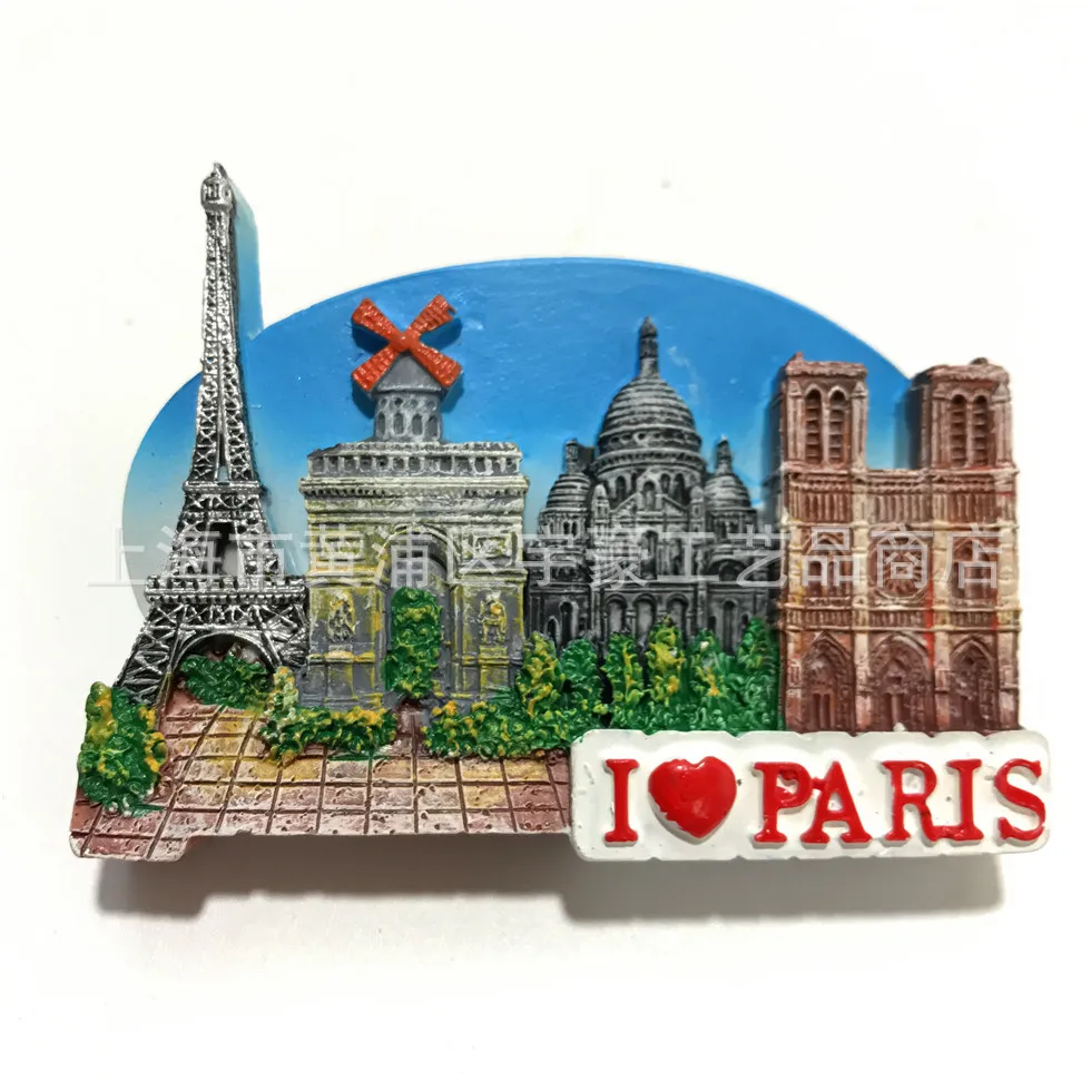Paris France Tokyo Japan Golden Pavilion (Kinkaku) Cairo Egypt Thailand Nepal Machu Picchu Peru Berlin Germany Decor Fridge