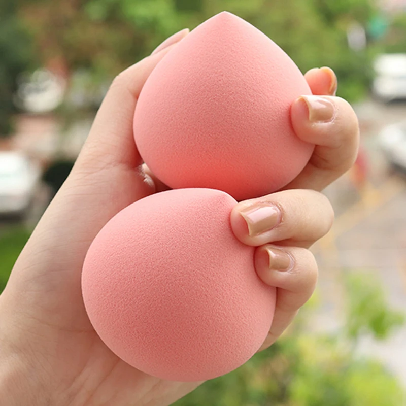 Makeup Sponge Puff Beauty Egg Powder & Foundation Face Cream Cosmetic Peach Sponges and Box Makeup Blending Women Beauty Tool