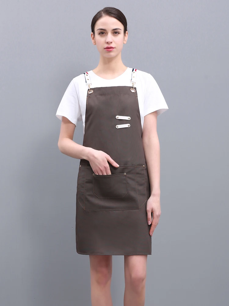 Apron custom logo printing household kitchen work clothes women custom-made Korean version