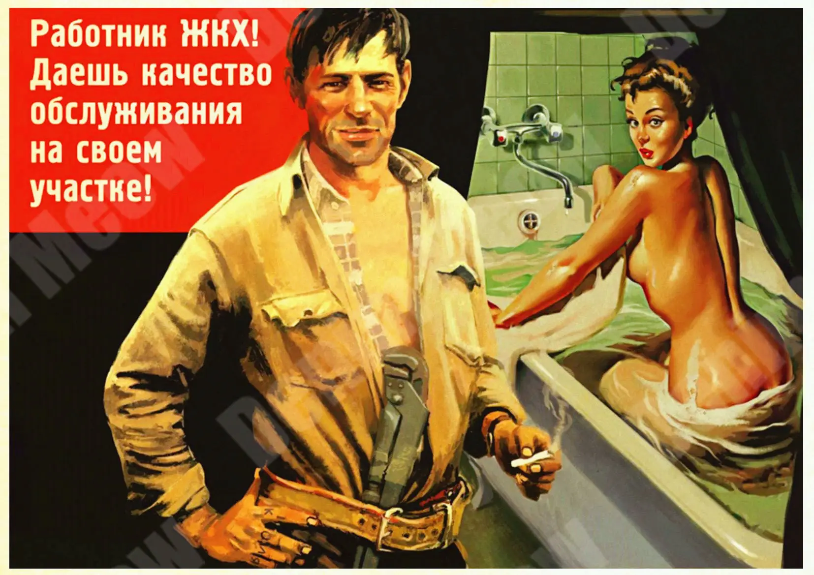 Stalin USSR CCCP Retro Metal Poster Vintage Tin Sign Home Bar Cafe Room Pub Decoration Russian Lady Wall Art Stickers N318