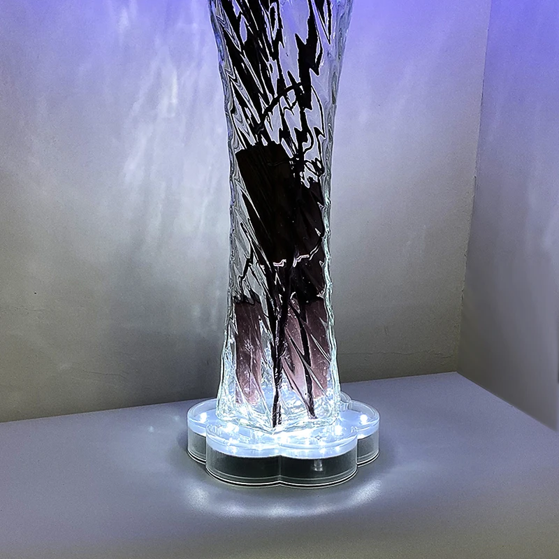 

Vase Base Light Flower Shaped LED Plate Light with 23 LED for Centerpiece Vase Lighting Decoration USB/Battery Operated