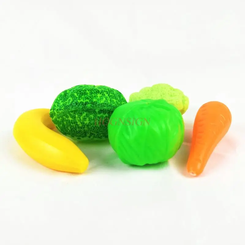 5pcs Simulation Food Kitchen Toy Broccoli Carrot Dutch Beans Vegetables Toys For Kids 2021