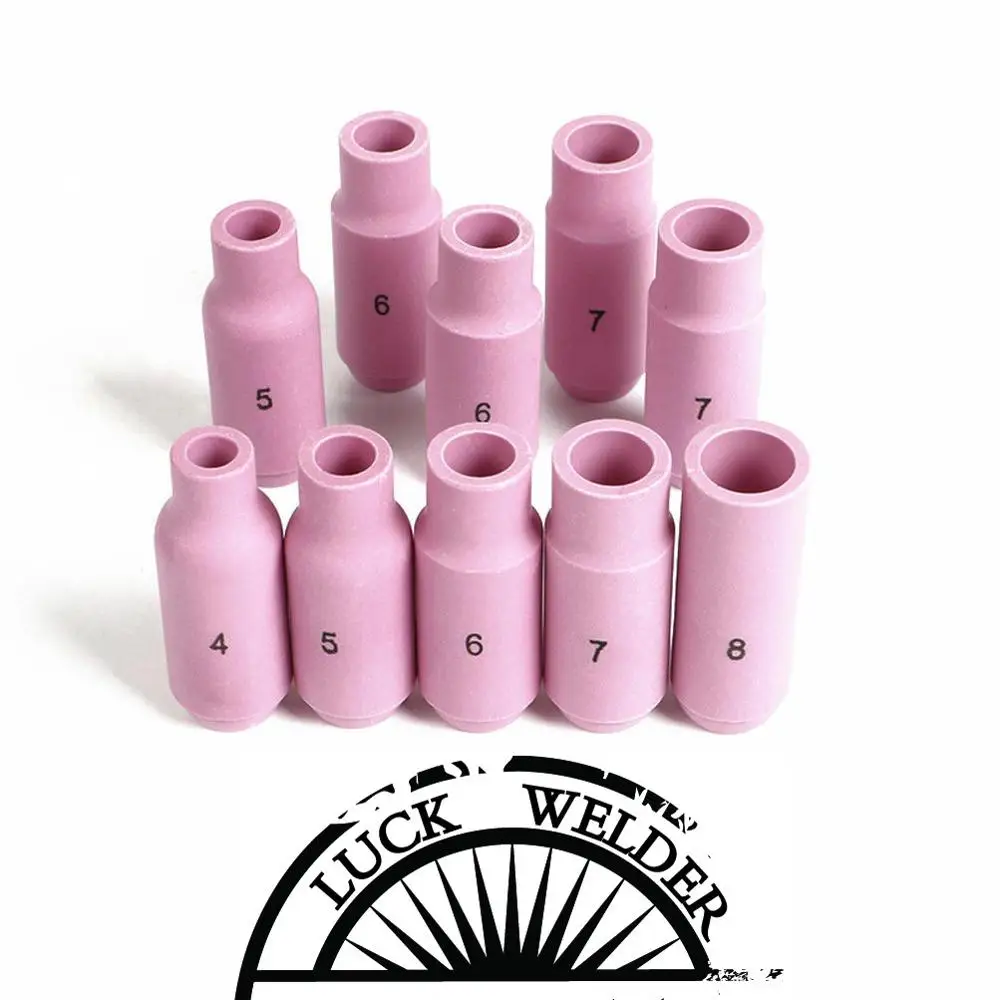 10N46 #8 TIG tig горелка Nozzle Alumina Shield Cup For WP17 18 26 Welding Torch