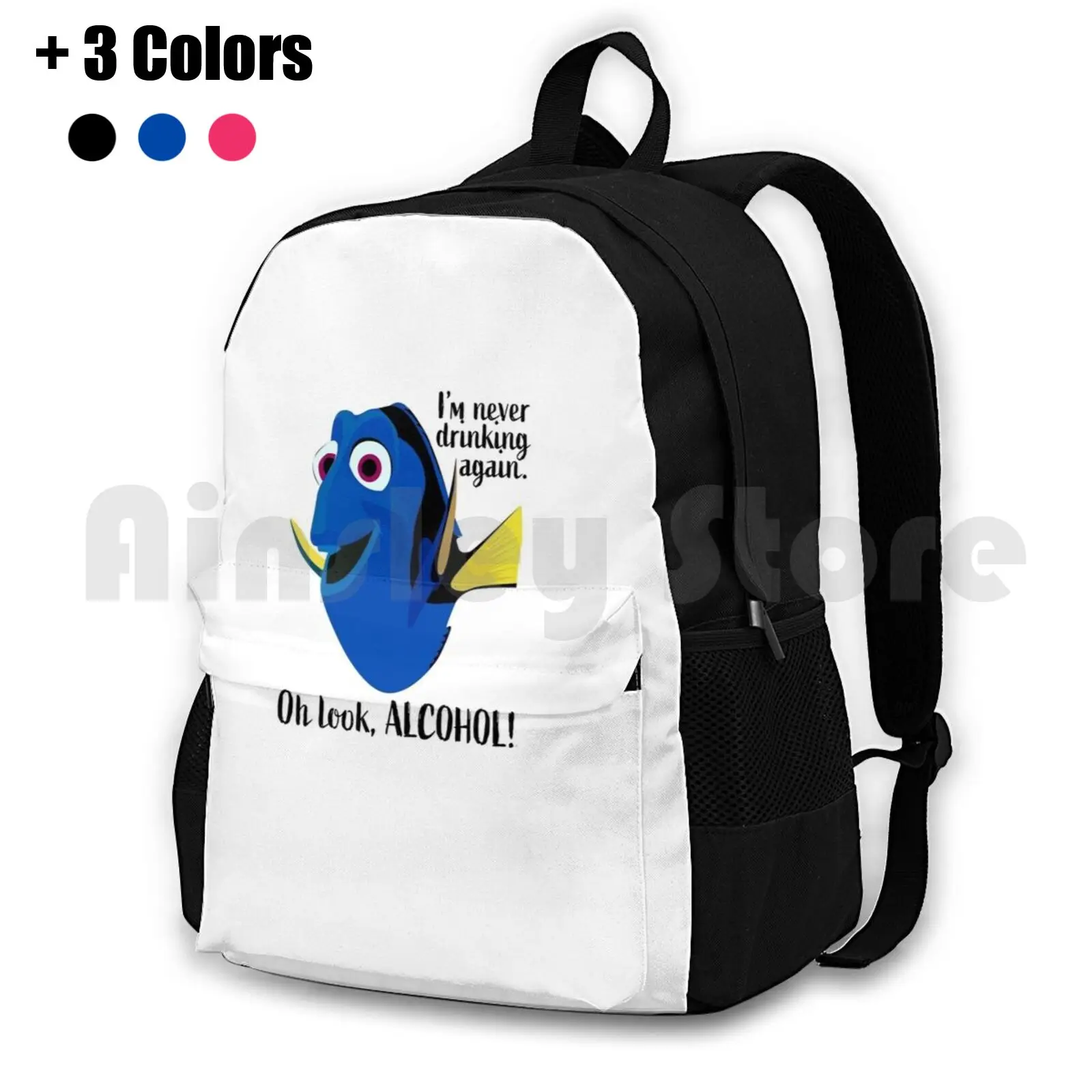 Dory I'm Never Drinking Again Outdoor Hiking Backpack Waterproof Camping Travel Dory Never Drinking Again College Plus Beer