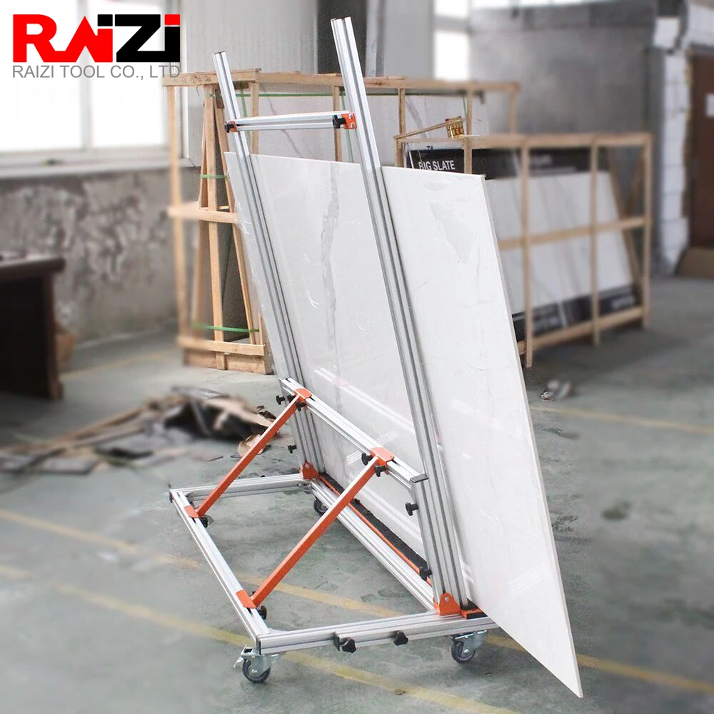 Raizi Large Format Tile Slab Trolley Carrying Device 140kg Load Large Format Ceramic Granite Marble Slate Transportation Tool