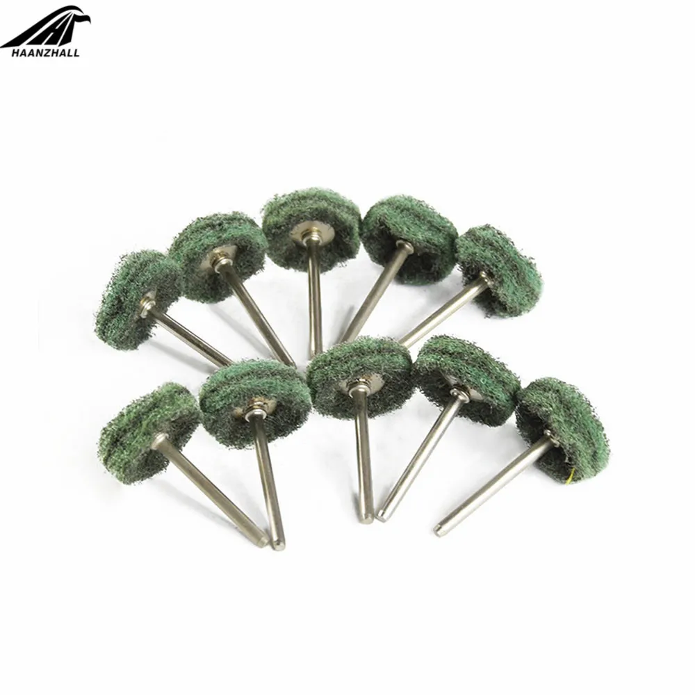 40pcs/lot 10pcs/lot Abrasive Nylon Scouring Brush Fiber Grinding Sanding Head Buffing Polishing Wheel For Dremel Grinding Tools