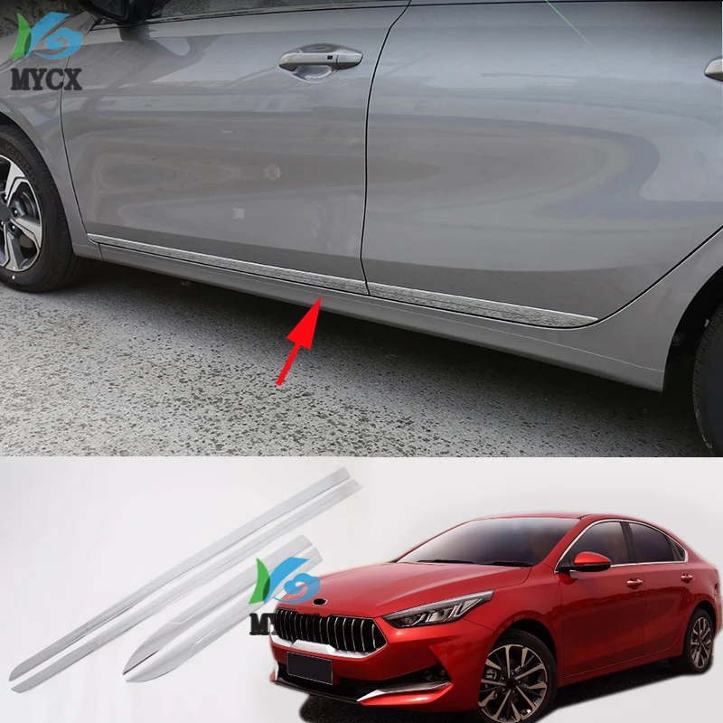 

Хромированные молдинговые дверные полоски для Kia Cerato, новинка K3 2019, аксессуары, накладки, Стайлинг автомобиля