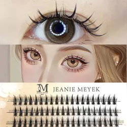 Individual Eyelashes Fluffy Natural Segmented Eyelashes Bundles Dramatic Lashes Extension Soft 3D False Eyelashes Makeup Cils