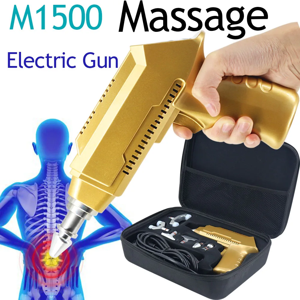 Brand New Chiropractic Adjusting Tool Electric Correction Gun 6Heads 1500N Adjustable Top Quality Spine Relax Neck Bone Massager