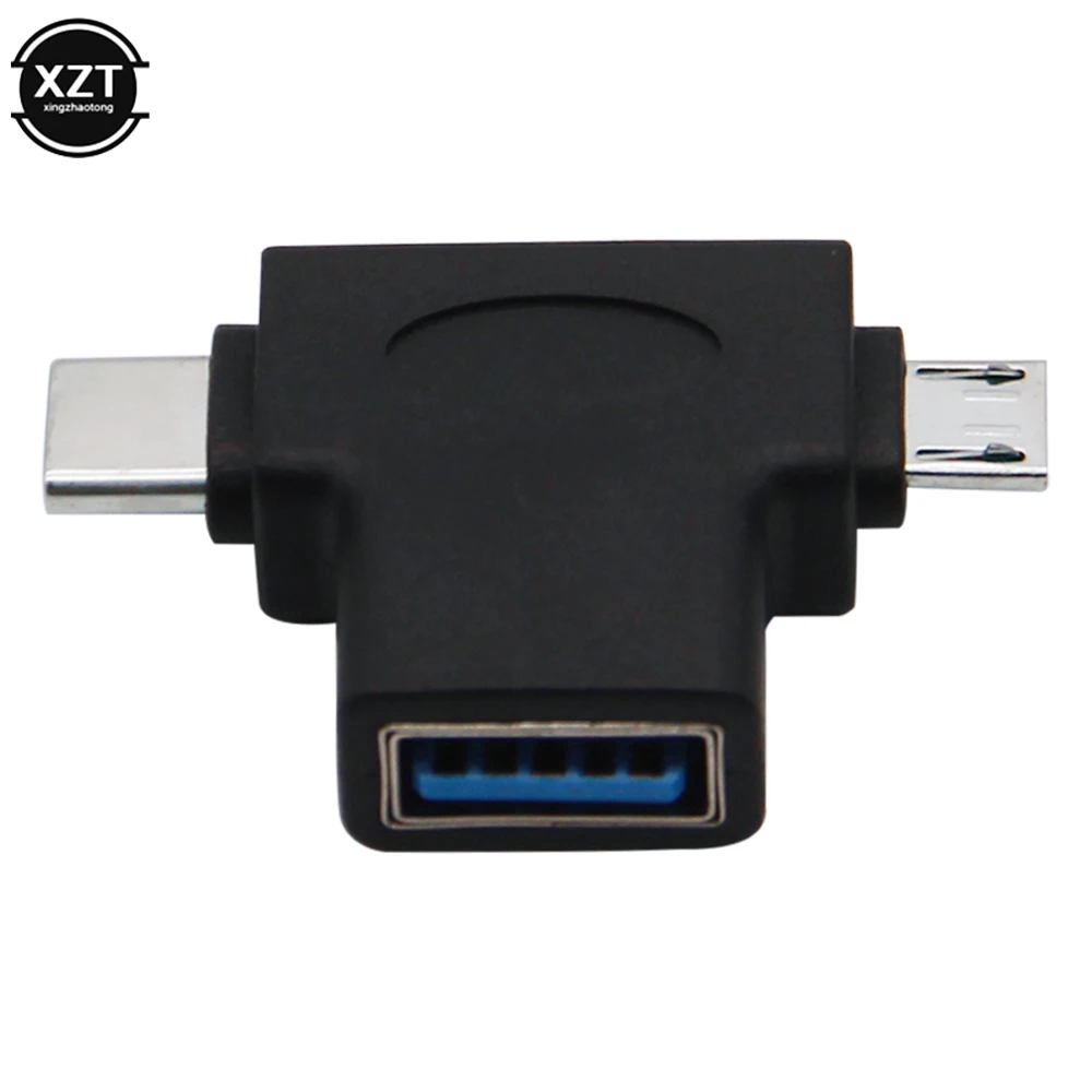 2 in 1 Type C OTG Adapter Micro USB to USB 3.1 Fast Transfer USB 3.0  Adapter For Samsung Xiaomi Huawei Type-C Data Sync Adapter