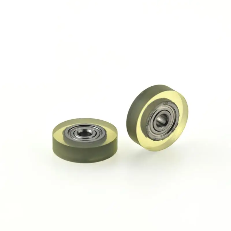 10 Stück/50 Stück PU62315-4 3 x 15 x 4 mm Polyurethan PU 623ZZ Miniatur-Geräuschfreies Lager, weiche Gummi-transparente Reibriemenscheibe 3 x 15 x 4 – Detail 4