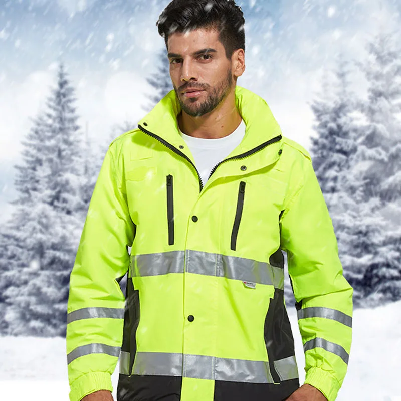 Safety Equipment Work Wear Safety Clothing Work Jacket Uniform Work Clothes Men Thicken Oxford Waterproof/Windproof/Snow-proof