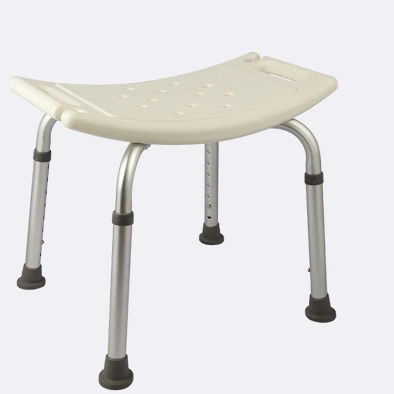 Bath Stool Pregnant Woman Elder 4 Legged Chair Wear Resistant Non Slip Thicken Aluminum Alloy Safe Height Adjustable Bath Chair