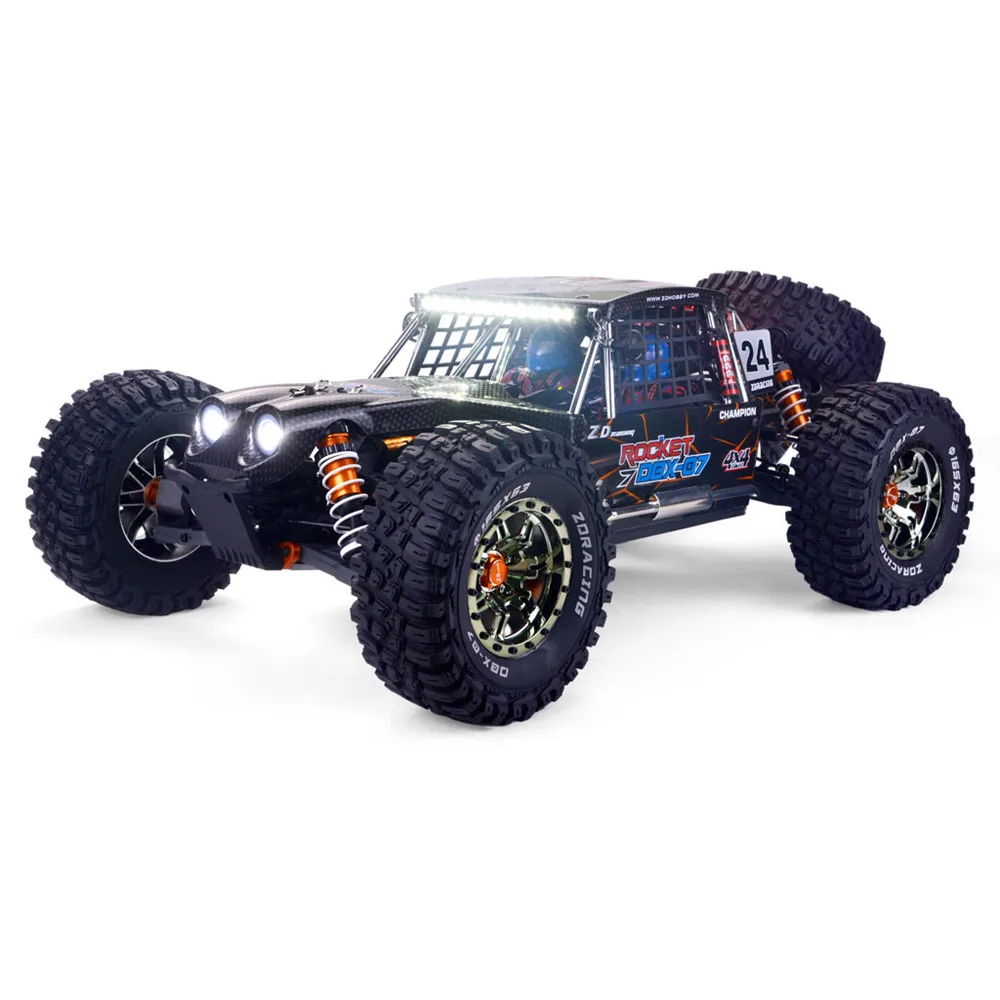 ZD Racing DBX 07 1/7 RC Car 4WD 80km/h High Speed Brushless Desert Monster Off-Road Remote Control Cars for Aldult Children Toys