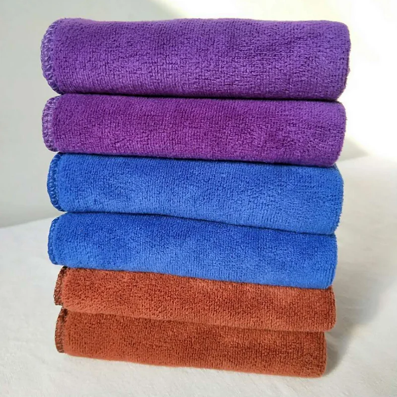 Multi-functional skin cleaning beauty towel 30 * 60 superfine fibre injectivity thickening washing towel with 3