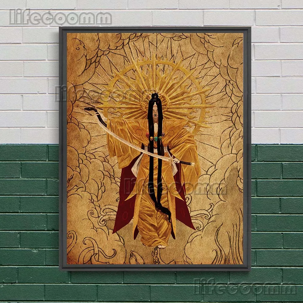 Ghosts, Monsters, Demons And Gods Retro Wall Art Canvas Painting Abstract Vintage Poster And Prints Home Decoration Art Prints