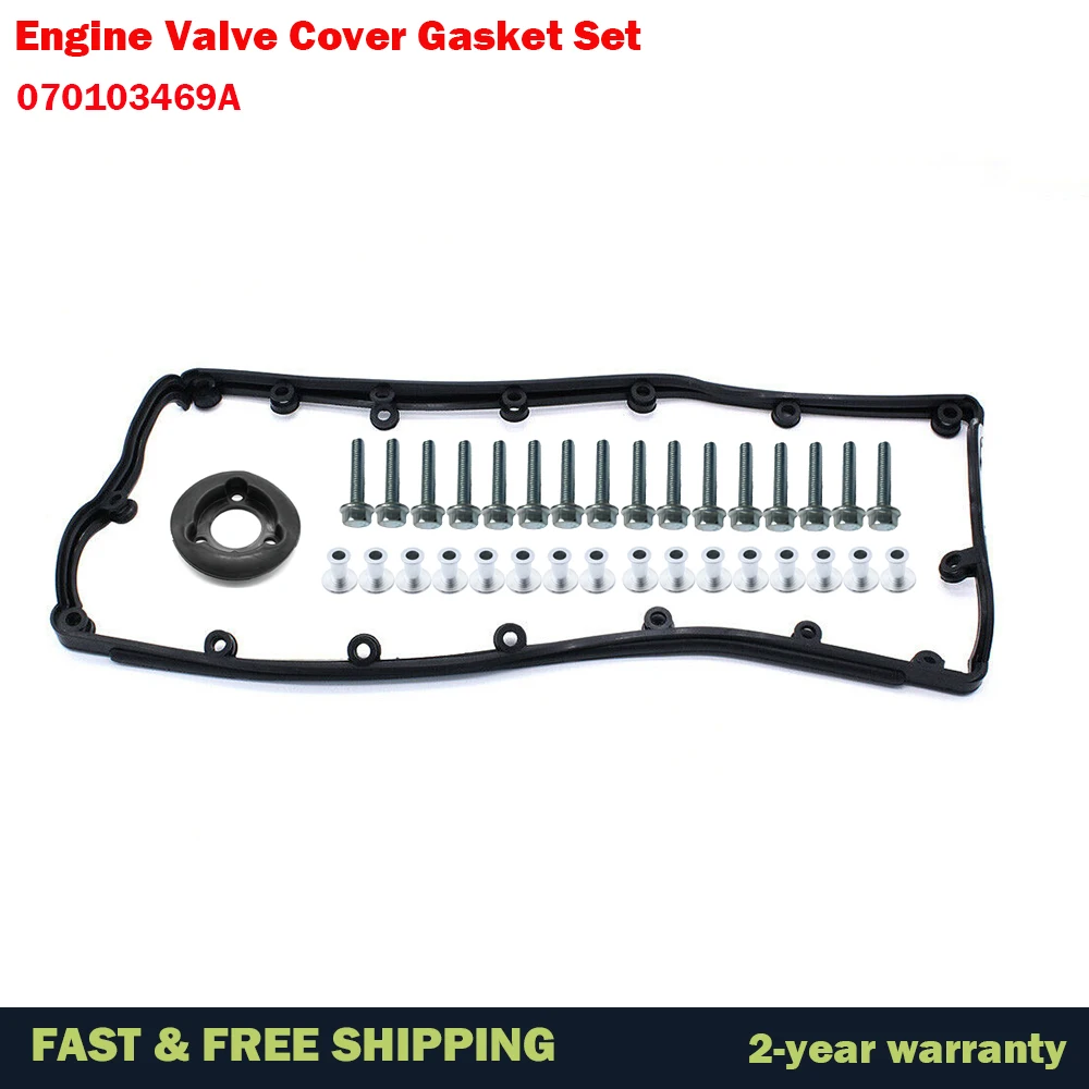 070103469A 070115315A Engine Valve Cover Gasket Set Replacement Fit For Volkswagen Transporter T5 Touareg 2.5 TDI