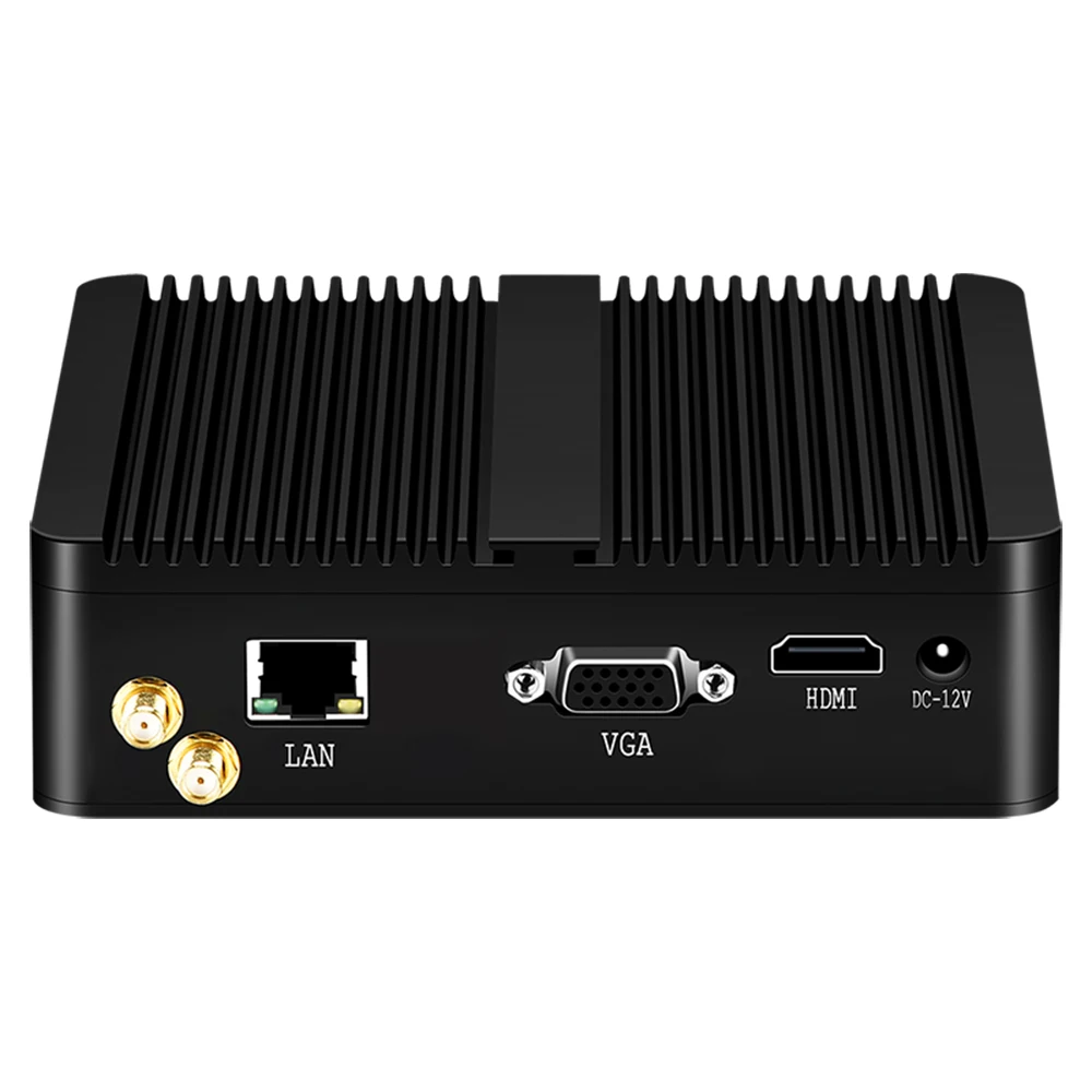 Xcy-Mini PC Intel Celeron j1900クアッドコア,ギガビットLAN,4x USB,HDMI,vga,wifi,Linux/Ubuntu,ファンレス