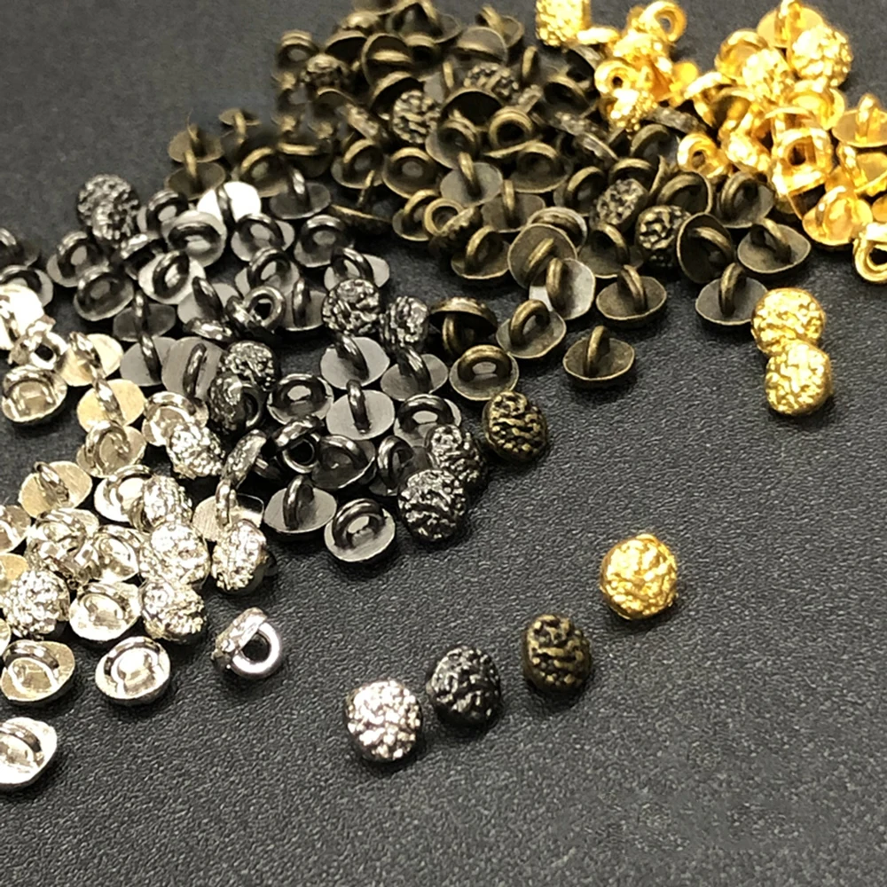 20 sztuk 4mm metalowa klamra dekoracyjna klamra Mini klamra z guzikami DIY ubranka dla lalki dla 1/6 odzież dla lalek akcesoria do szycia