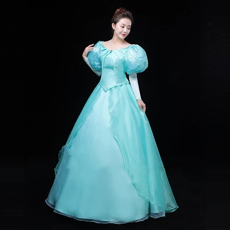 Ariel Princess Top Quality Fashion Cosplay Costume Dress For Halloween Party Costumes Custom-Made