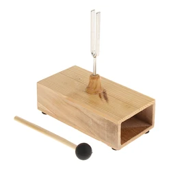 440 Hz Tuning Fork with Resonance Box in Wood Acoustic  for Musical Instruments