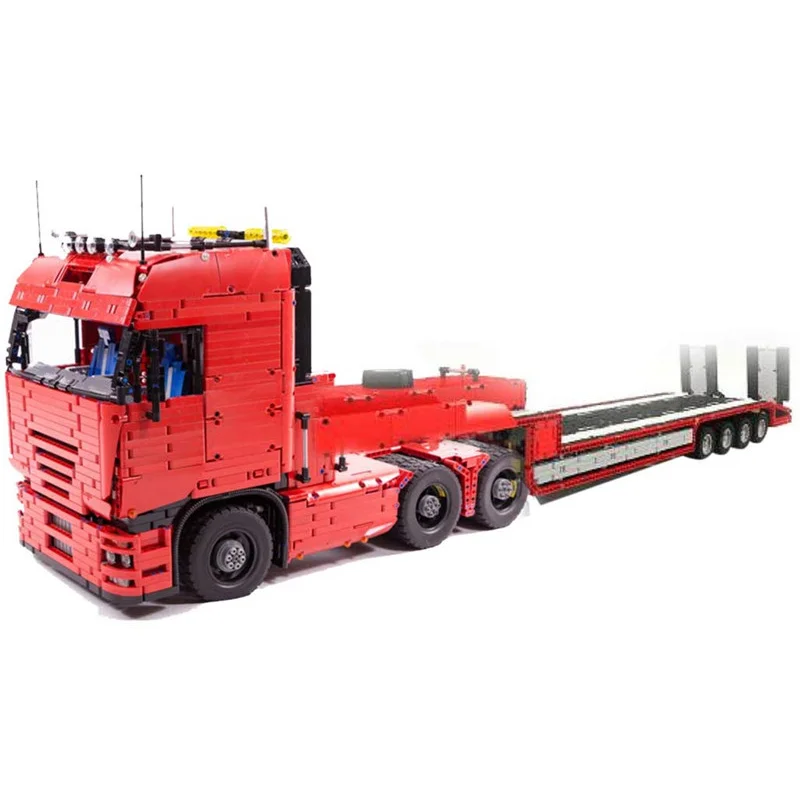 KEJI MOC-2475 Tractor Truck Tower Head MOC-4814 LOWBOY-Trailer RC Model Building Block Bricks Kit Kids Toys Christmas Gift