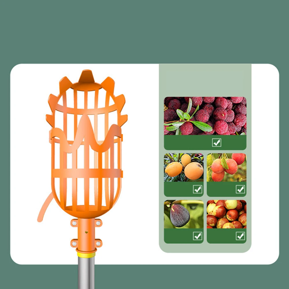 Máquina de recolección de plástico para el hogar, recogedor de frutas de caqui de gran altura, atrapamoscas, herramientas de jardín sin varilla