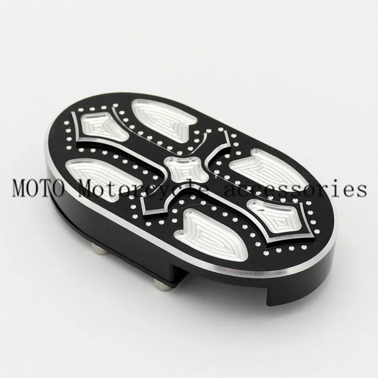 Cross style CNC Foot Peg Footrest Brake Pedal Pad Cover For Harley Sportster XL 1200 883 N XL883 XL1200 Touring Softails Dyna