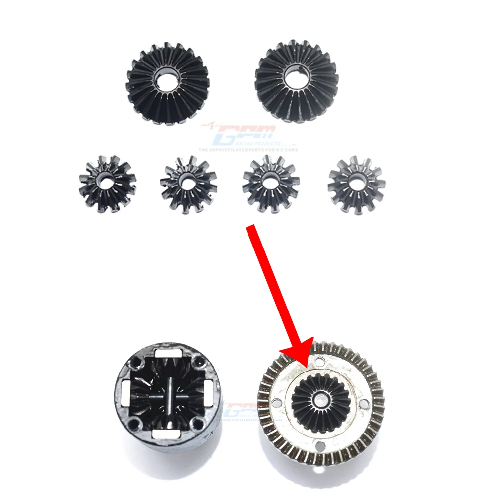 

GPM ARRMA 1/8 KRATON OUTCAST 1/7 LIMITLESS INFRACTION 6S Metal steel front middle and rear compatible Differential gear AR310436