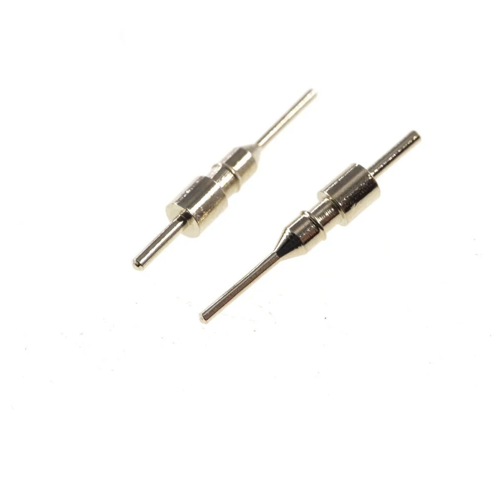 100Pcs Pin Diameter 0.5 0.6 MM Plug Male 11.96 Height Machined Header Discrete Contact Connector 3A Current Solid Lead