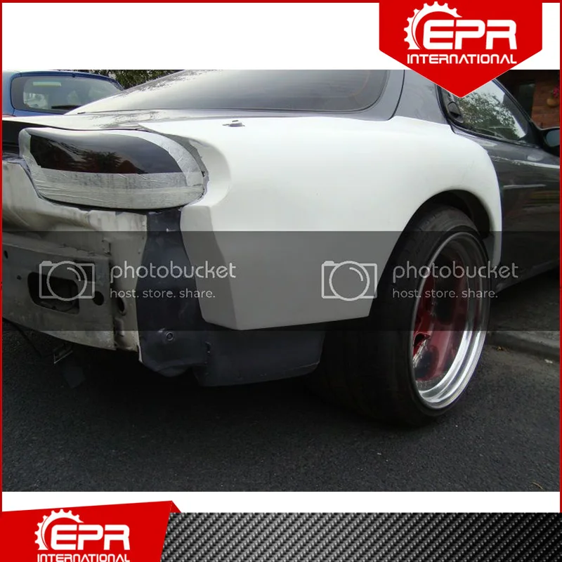 For RX7 FD 1993-1997 BN Blister Glass Fiber Wide Rear Fender RX7 FRP Fender Racing Part Body Kit RX7 Accessories