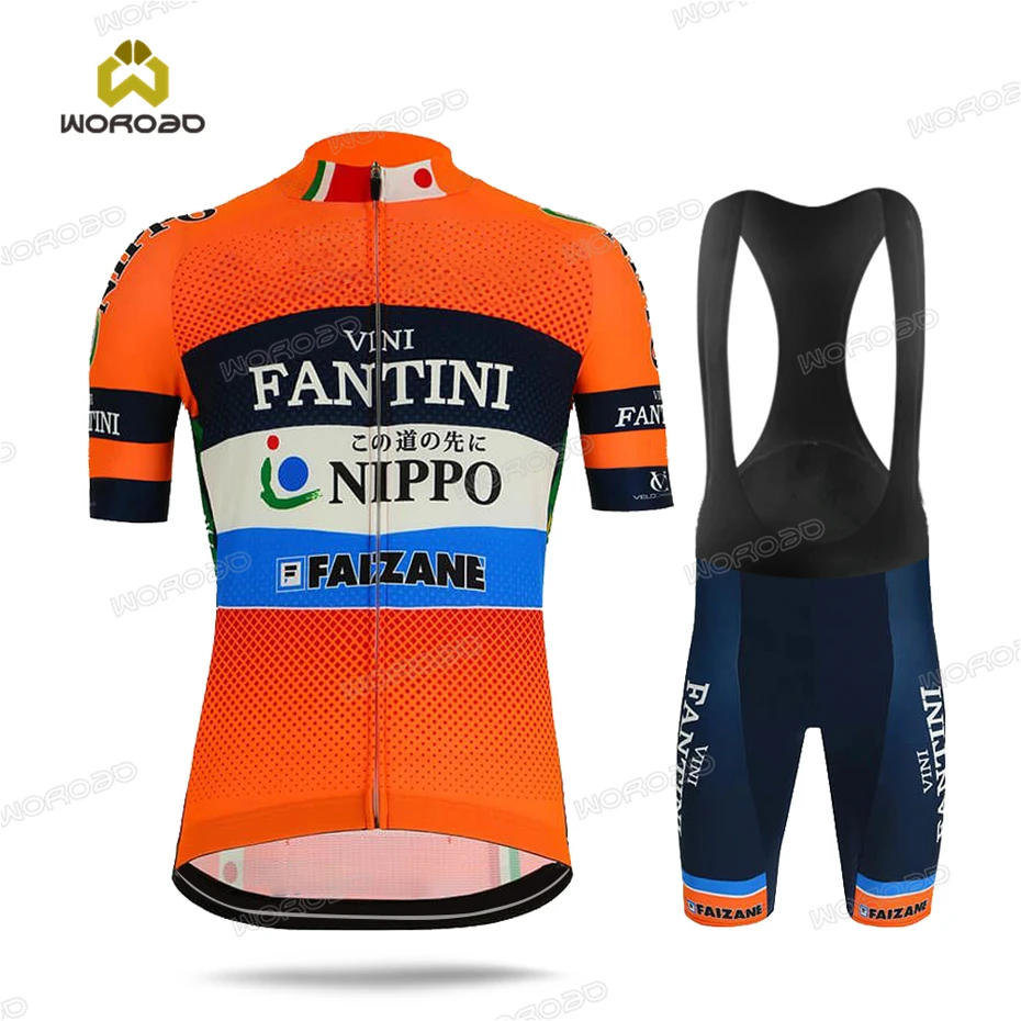 2022 Cycling Clothes Kits Short Sleeve Jersey Set Summer Men FANTINI NIPPO Cycling Uniform Beathable Bike Clothing Quick Dry