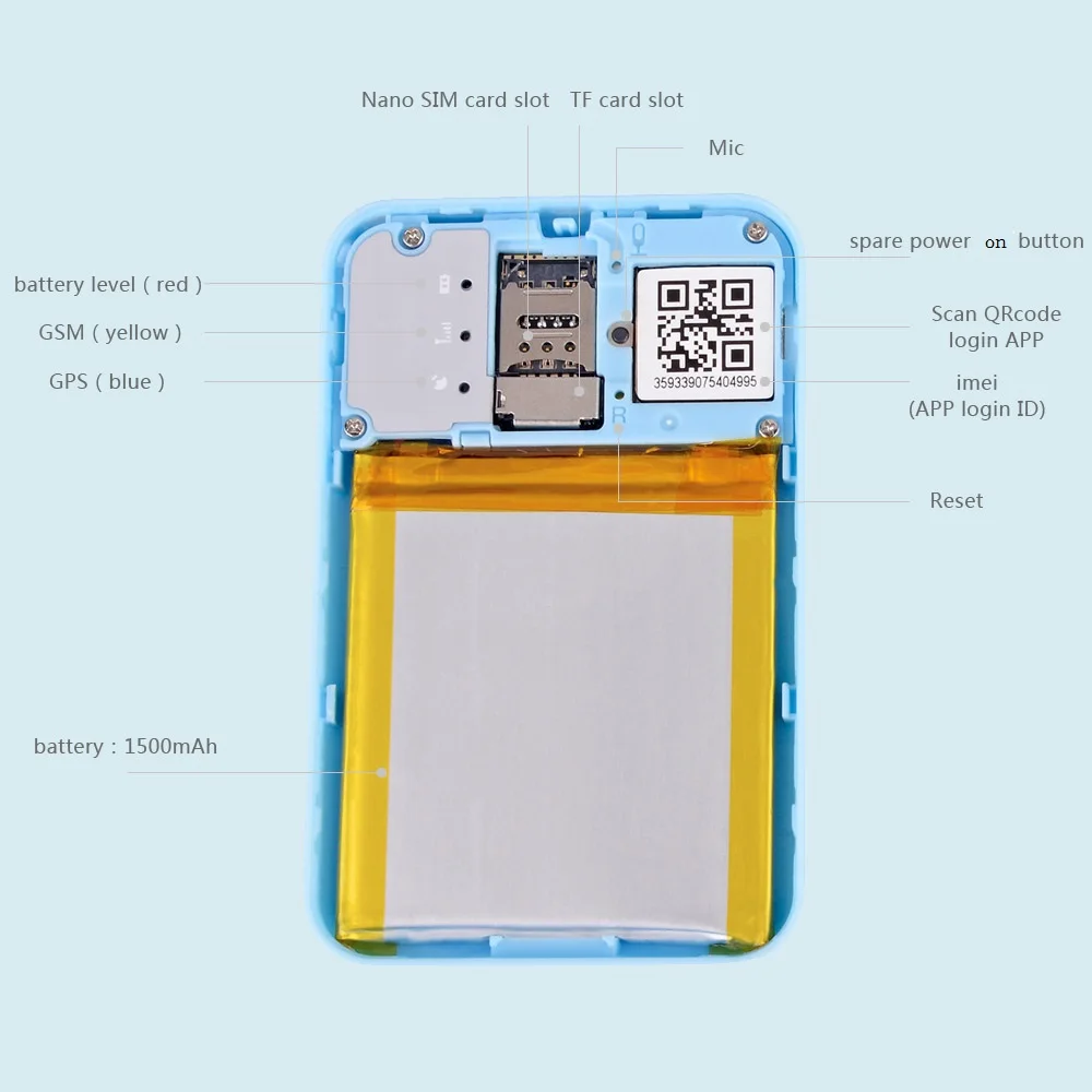 4G work ID/student ID card Mini GPS tracker for student/clerk RYDB29