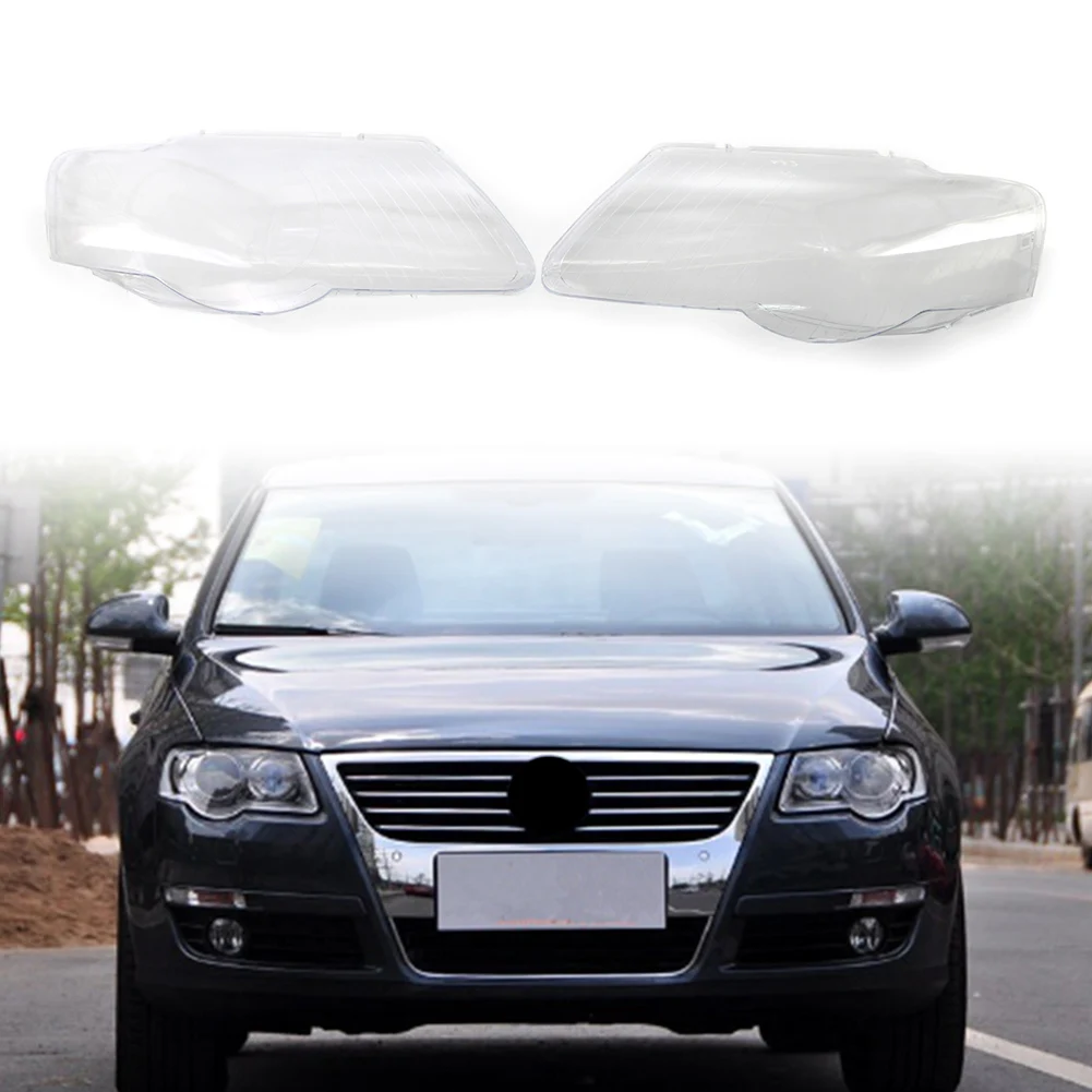 

1 Pair Clear Headlight Headlamp Lamp Lens Cover for VW Passat B6 2006 2007 2008 2009 2010 2011 Left + Right Car Accessories