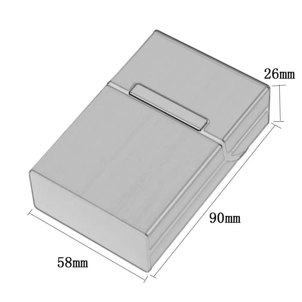 Estuche de aluminio ligero para cigarros, caja de almacenamiento de bolsillo, 6 colores, descuento, 2019