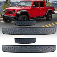 Para Jeep Gladiator 2020 4 protectores de alféizar de puerta protectores de entrada cubierta de placa