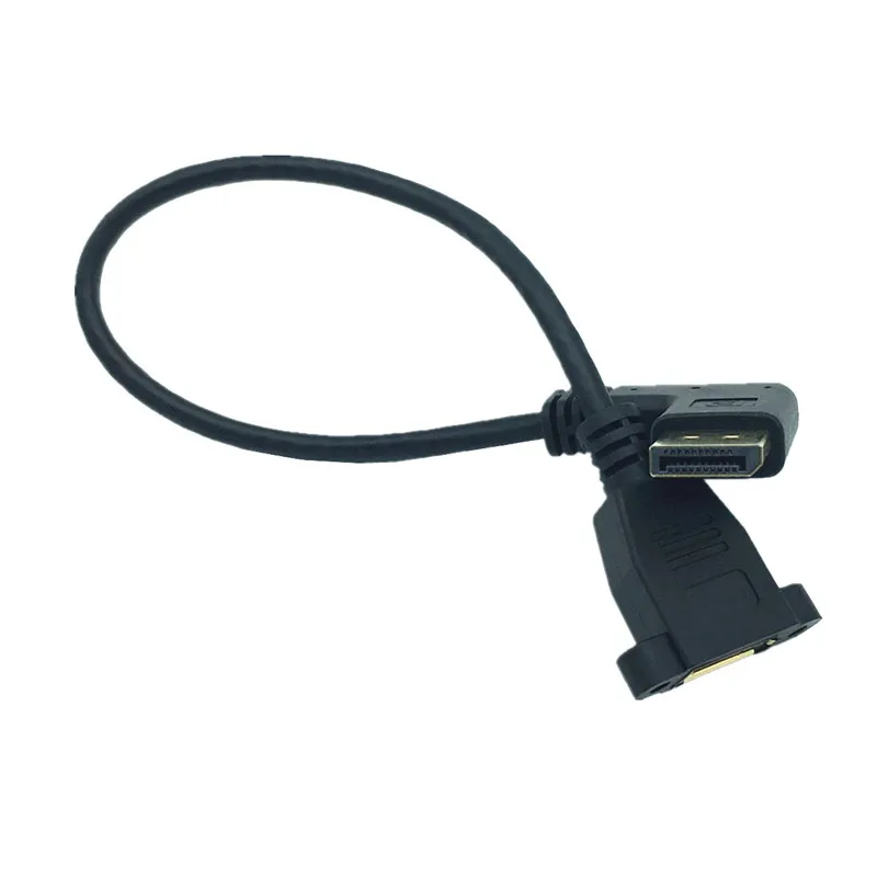 DisplayPort Male 90 degree Left Right Elbow to DisplayPort Female 4K Patch Cord 1.2 HD displayport extension cord 0.3m