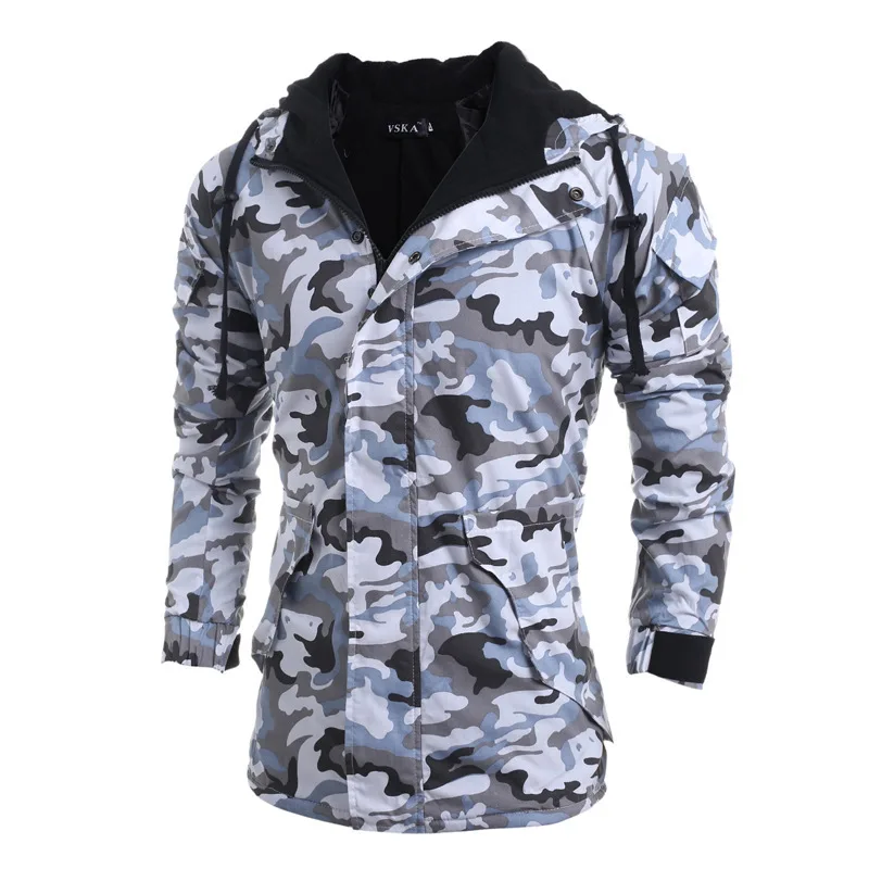 Men'S Wear Autumn And Winter New Style Camouflage Men's Hooded Cotton-padded Clothes