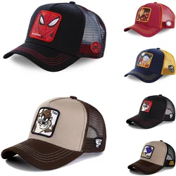 High Quality Disney Brand Anime Cartoon Snapback Baseball Cap Men Women Hip Hop Dad Mesh Hat Trucker Hat Dropshipping