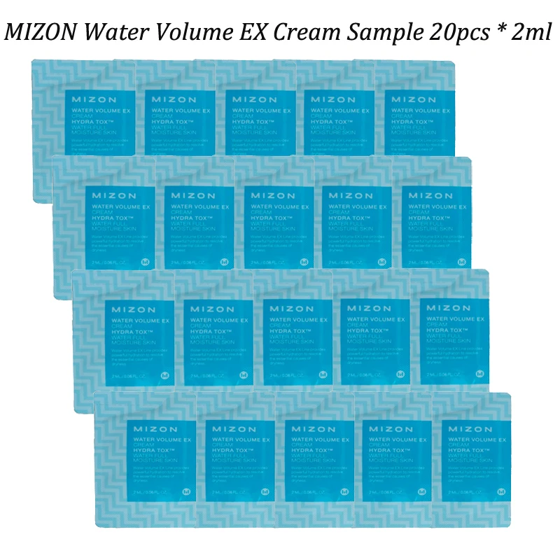 

MIZON Water Volume EX Cream Sample 20pcs Whitening Facial Care Face Masks For Moisturizing Soothing Repair Night