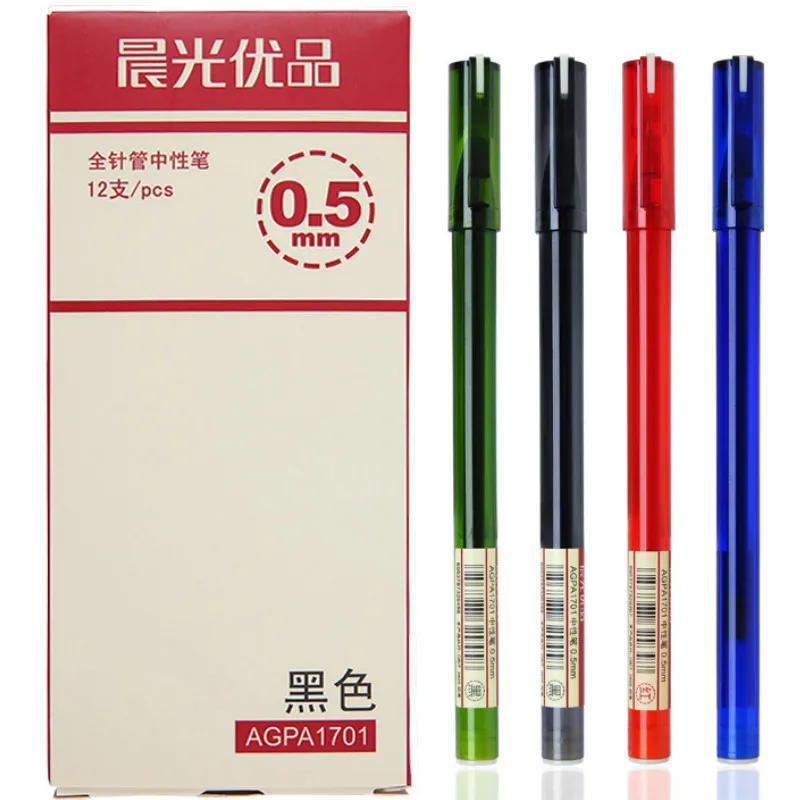 

Creative Gel Pen Refills 12Pcs Red Blue Black Ink Magical Writing Neutral Pen Signature Pen Office School Supplies AGPA1701