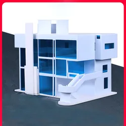 1/100 scale Model Miniature House Mini Building Kits For Container Prefabricated Architecture Material Assembly Model kit adults