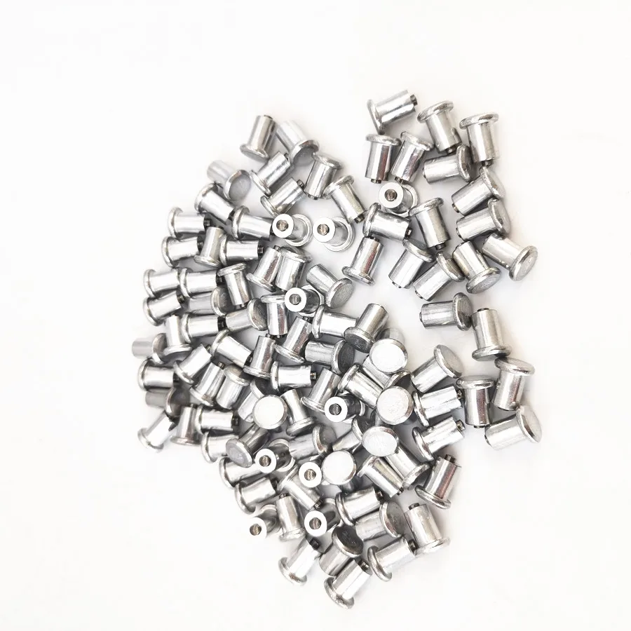 100 Pcs 8MM Base Aluminum Alloy Winter Car Motorcycle Wheel Tire Spikes Studs Anti-Slip