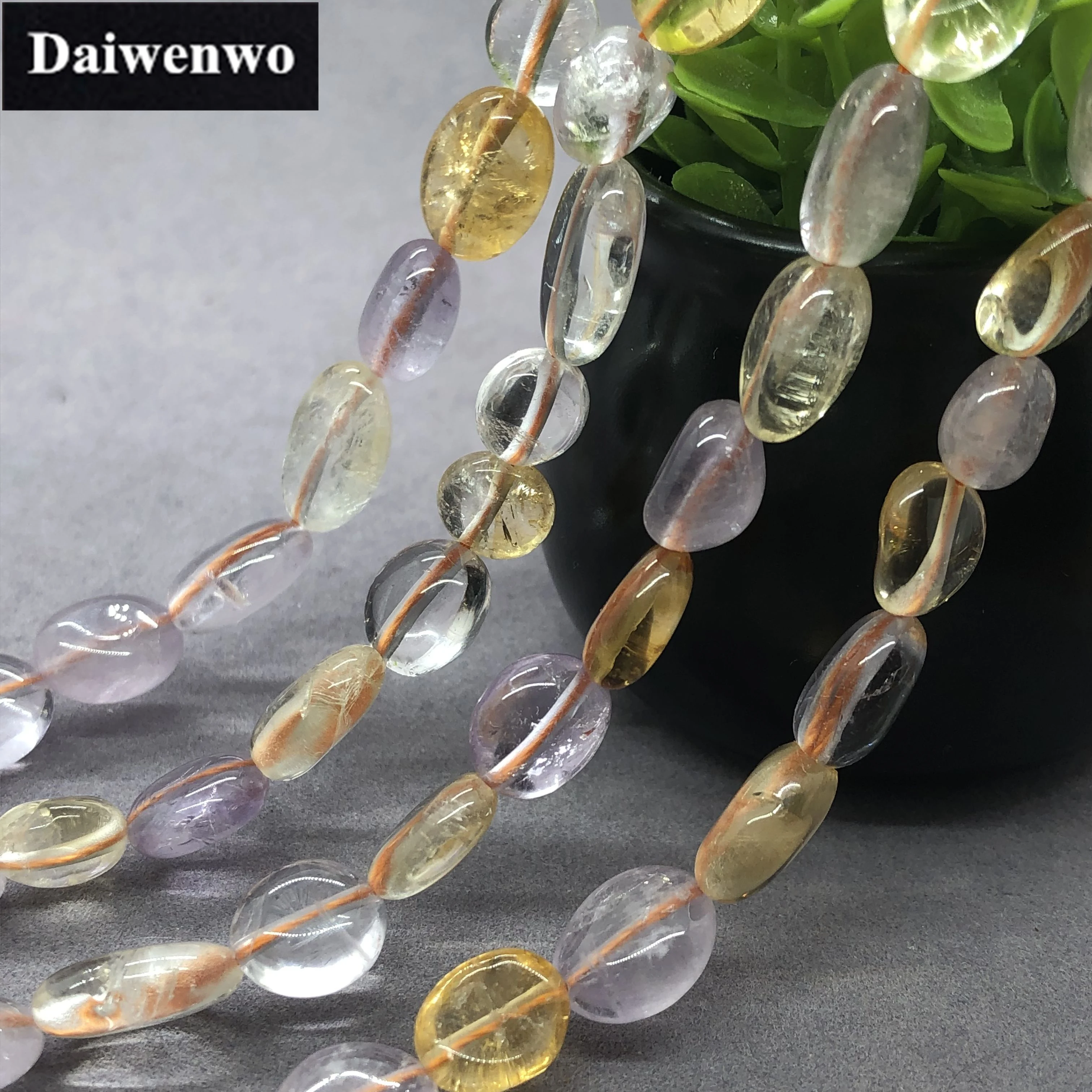 Ametrine Quartz Crystal Beads Natural Loose Stone Semi Precious Irregular