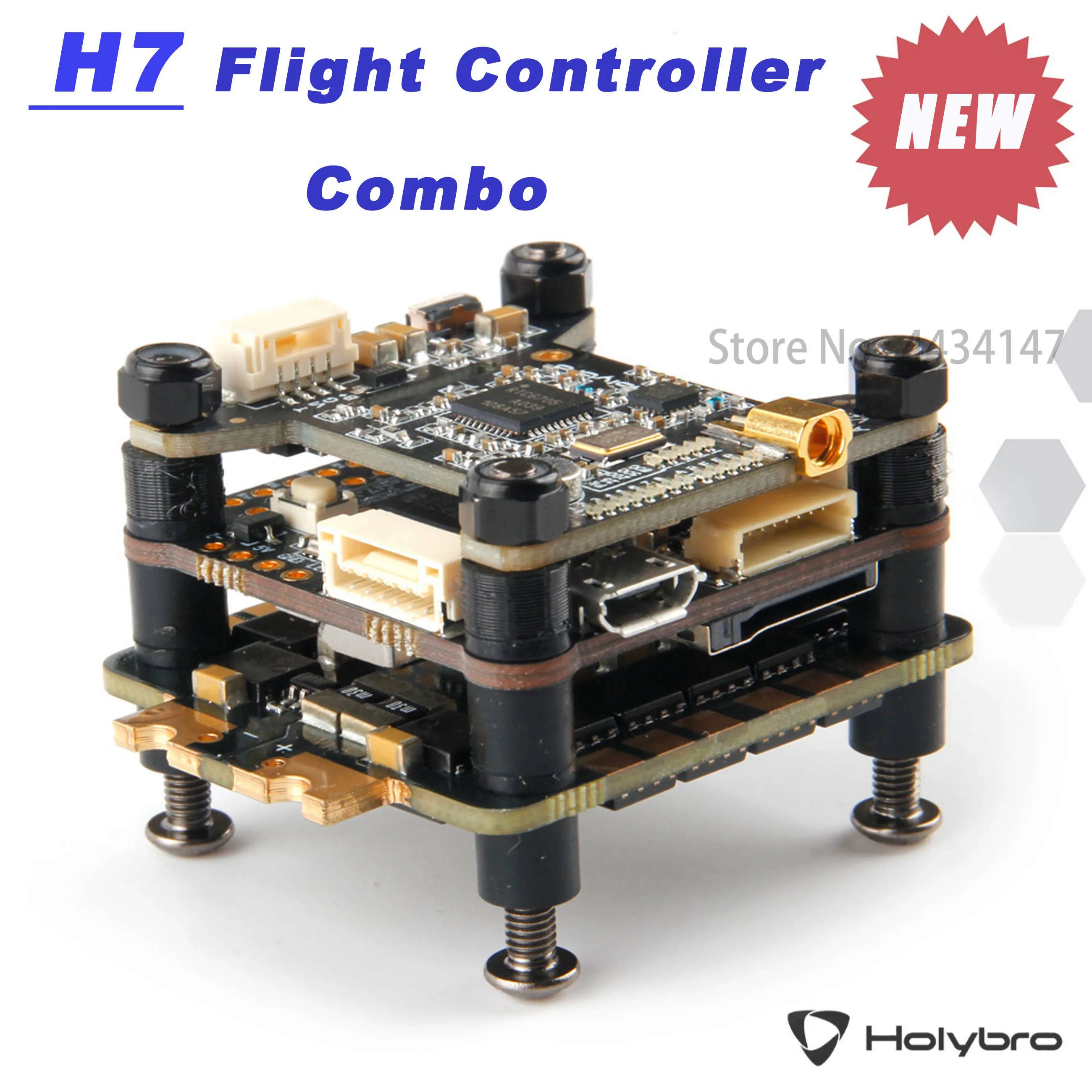 Holybro Kakute H7 FC & Tekko32 4in1 50A ESC & Tekko32 F4 Metal 4in1 65A ESC & Atlatl HV V2 5.8G VTX Combo For FPV RC Drone