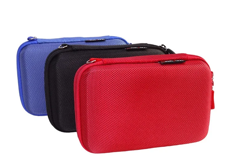 GUANHE Borsa organizer per cavi HDD SSD da 2,5 pollici Mini custodia per unità flash USB Kit sistema da viaggio con un set