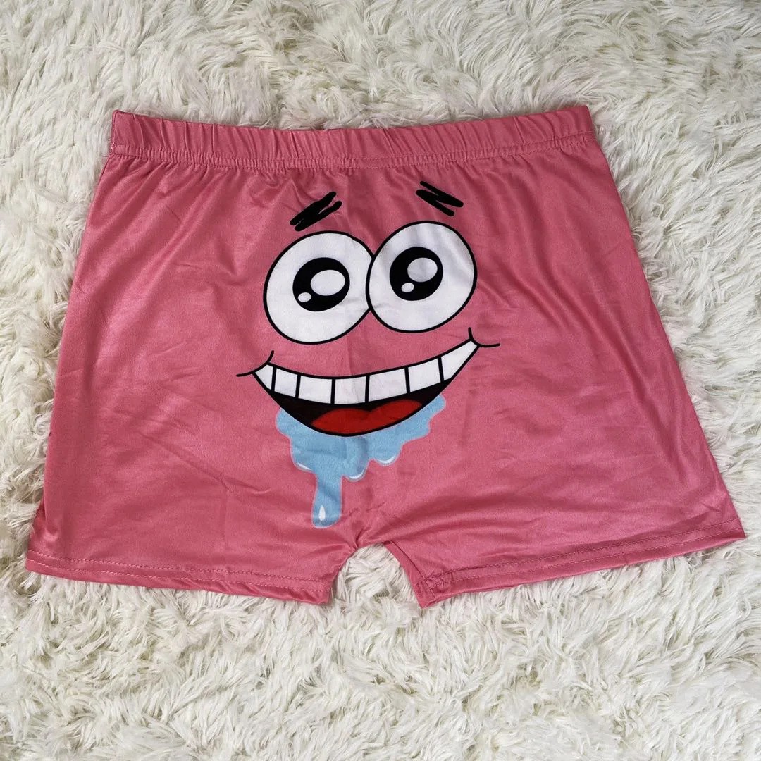 Hot Sale Women\'s Booty Shorts High Waist Short Sweatpants Summer Women Clothes Candy Snack Kitkat Home Boxer Shorts