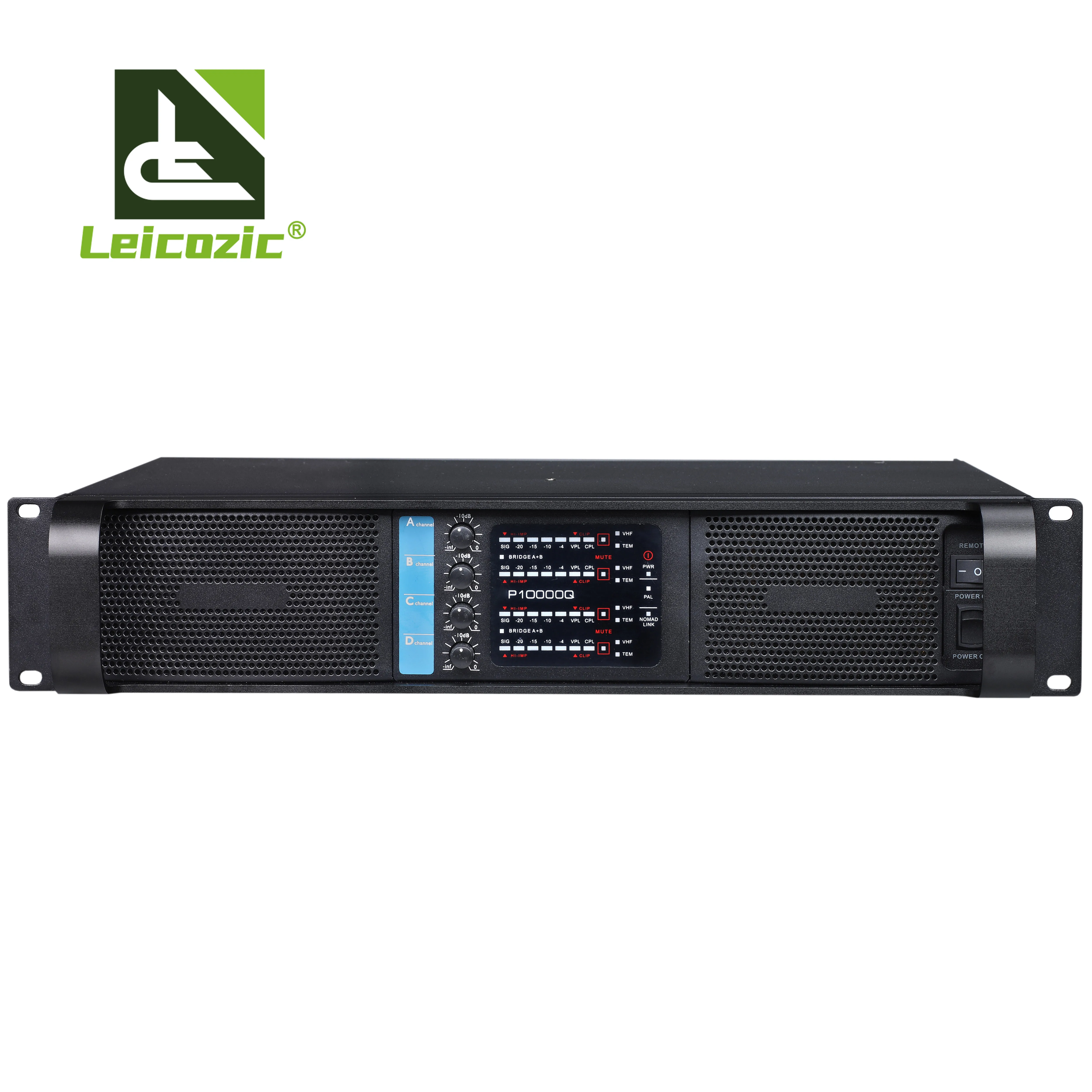 Amplificatore Audio leozic 4 canali P10000Q amplificatore Line Array 1350W amplificatore di potenza integrato Stereo classe TD