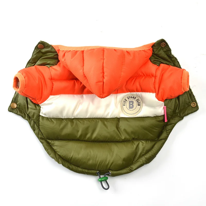 Winter Warm Dog Clothes Waterproof Big Dog Down Jacket for Small Medium Large Dogs French Bulldog Pug Hooded Coat Pets Clothing