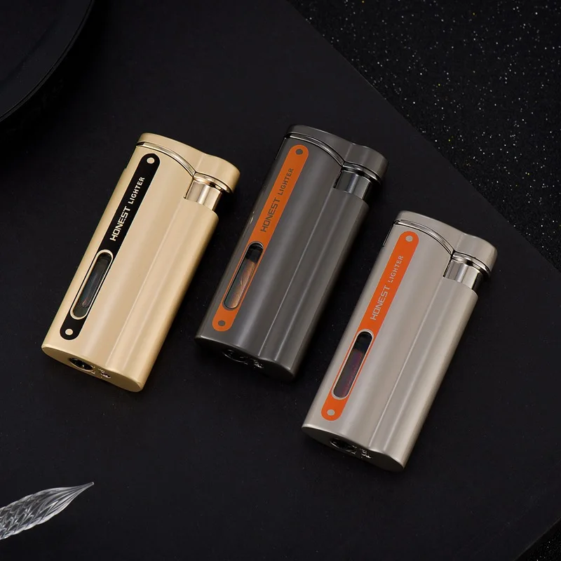 

NEW Mini Jet Torch Turbo Lighter Windproof Metal Lighters Portable Inflatable Ligjter Cigar Accessoried Men Gift